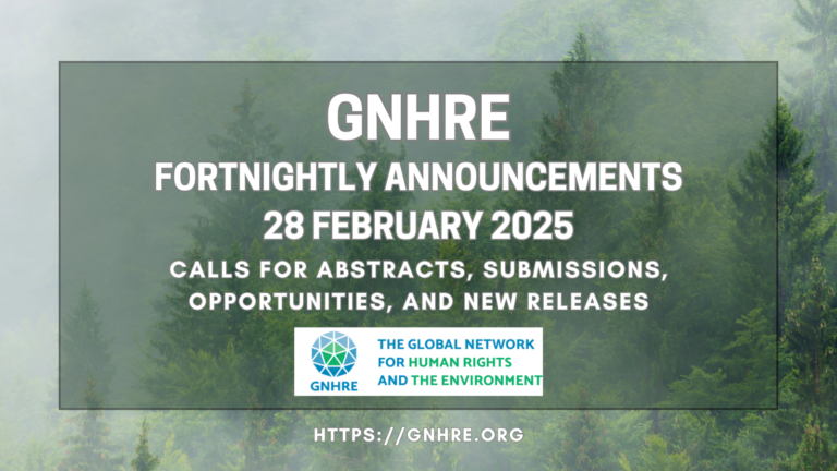 Announcements: 28 February 2025