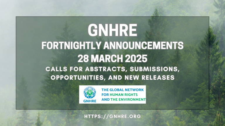 Announcements: 28 March 2025